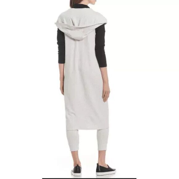 Calvin Klein Performance Stretch Open Knit Sweater Sleeveless Duster Long Vest S - Picture 12 of 12